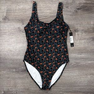 NWT Nicole Miller One Piece Swimsuit - Wild Kingdom Print